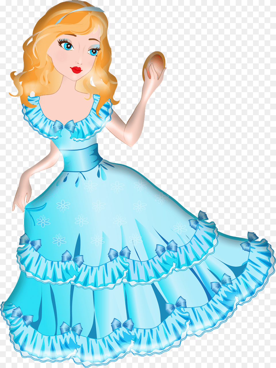 Hanger Clipart Quinceanera Dress Princess With Blue Dress Clipart, Clothing, Child, Person, Girl Png Image