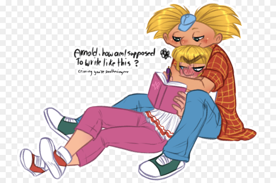 Hangin Out By Kerenitychan Arnold And Helga Hey Arnold Cartoon, Book, Comics, Publication, Baby Free Png Download