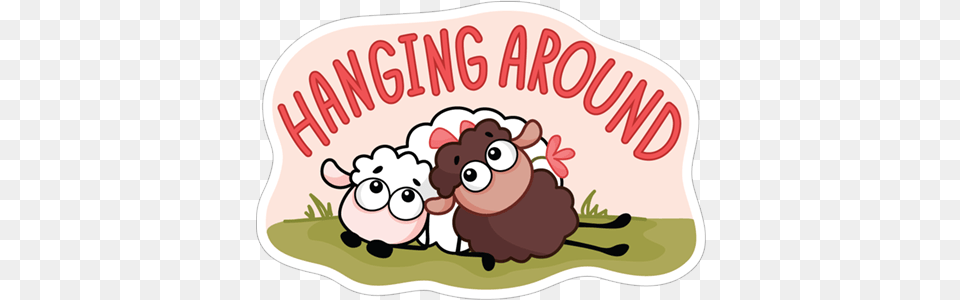Hanging Around Cartoon, Livestock, Animal, Cattle, Cow Free Png