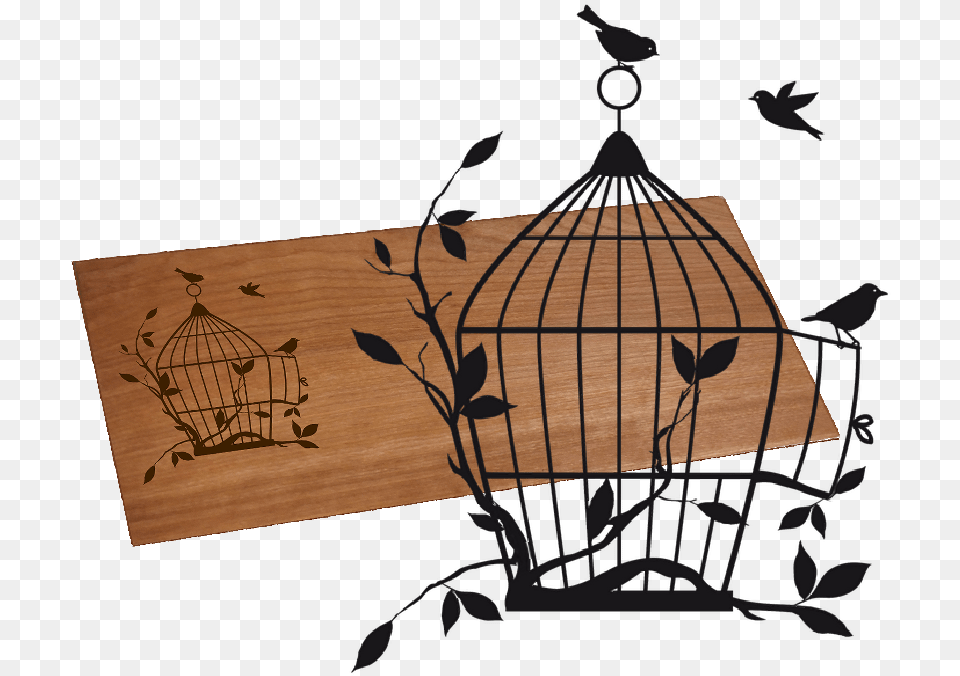 Hanging Bird Cage Vector, Wood, Plywood, Art, Plant Png