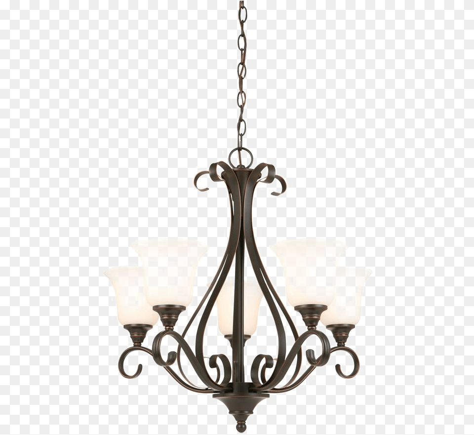 Hanging Chandelier Oiled Rubbed Brone Chandiliers, Lamp Free Transparent Png