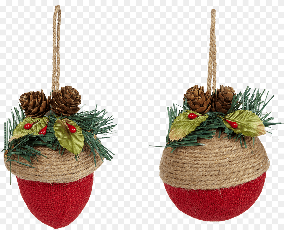 Hanging Christmas Ornament, Food, Nut, Plant, Produce Free Png Download
