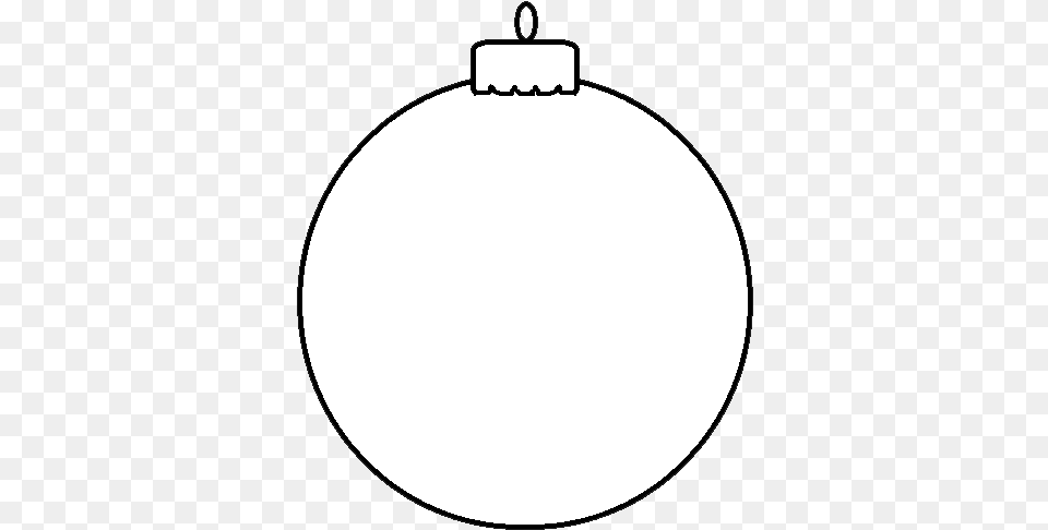 Hanging Christmas Ornament Clipart Black And White Blank, Astronomy, Moon, Nature, Night Png