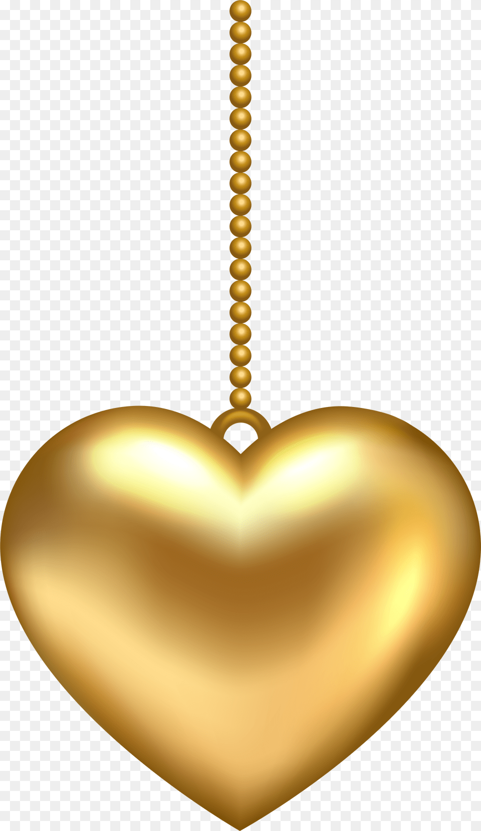 Hanging Clip Art Image Golden Heart, Accessories, Pendant, Gold, Jewelry Png