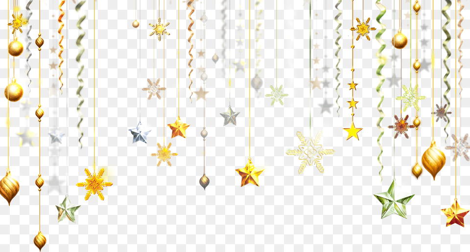 Hanging Golden Ornaments Free Png