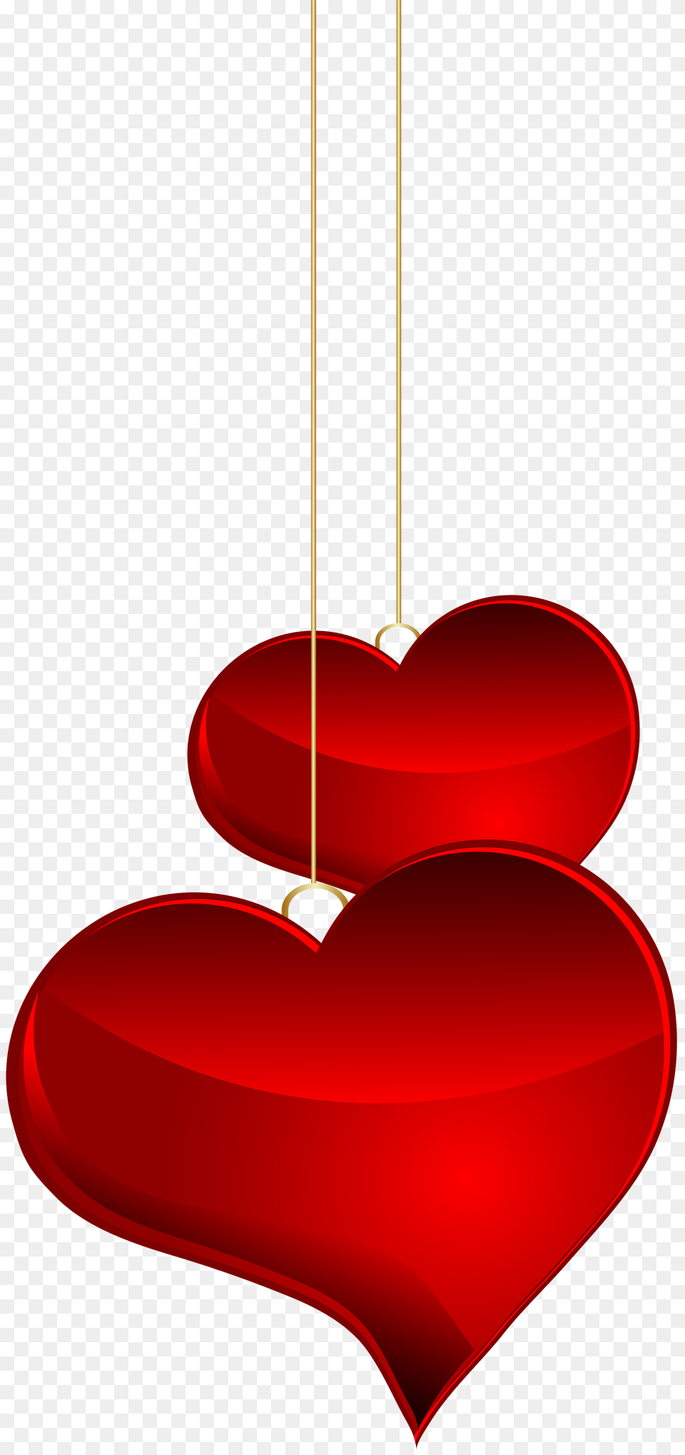 Hanging Hearts Transparent, Heart Png