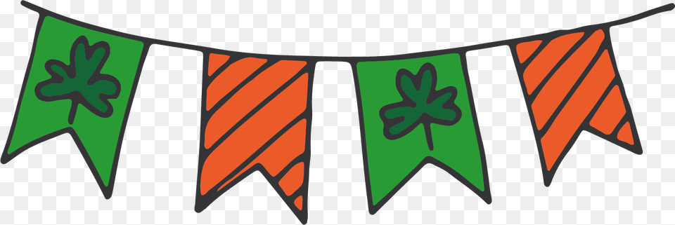 Hanging Irish Flags Emblem, Banner, Text, Logo Png