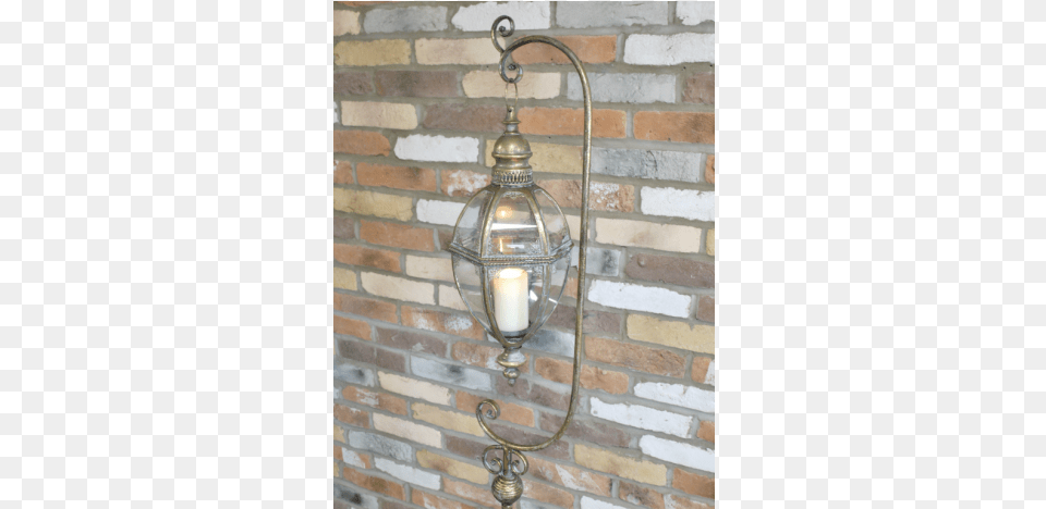 Hanging Lantern On Stand, Lamp, Light Fixture, Brick, Chandelier Png Image