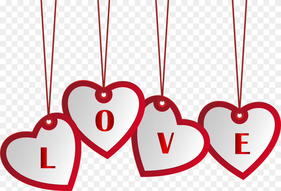 Hanging Love Hearts Image Happy Birthday Love, Heart, Symbol, Dynamite, Weapon Free Png Download