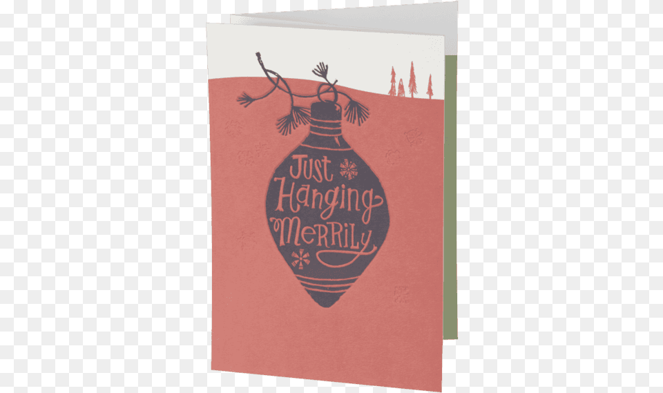 Hanging Merrily Fold Out Holiday Card, Advertisement, Person, Poster, Envelope Free Transparent Png