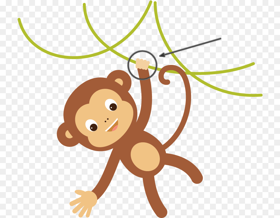 Hanging Monkey Clipart, Animal, Bear, Mammal, Wildlife Png Image