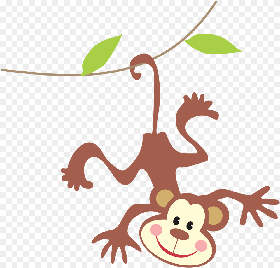 Hanging Monkey Clipart Clipart Panda Clipart Images Illustration, Animal, Gecko, Lizard, Reptile Free Png Download