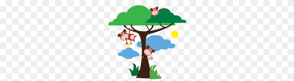 Hanging Monkey Wall Decals Dezign With A Z, Art, Plant, Tree, Animal Free Transparent Png