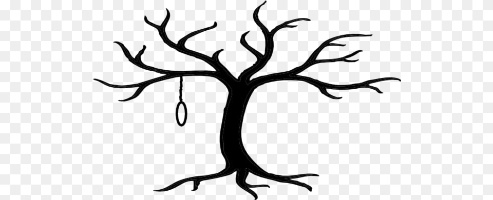Hanging Noose Images Bare Tree Clipart, Bow, Weapon, Art, Silhouette Png Image