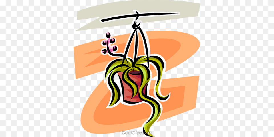 Hanging Plant Royalty Vector Clip Art Illustration, Aircraft, Vehicle, Transportation, Helicopter Png Image