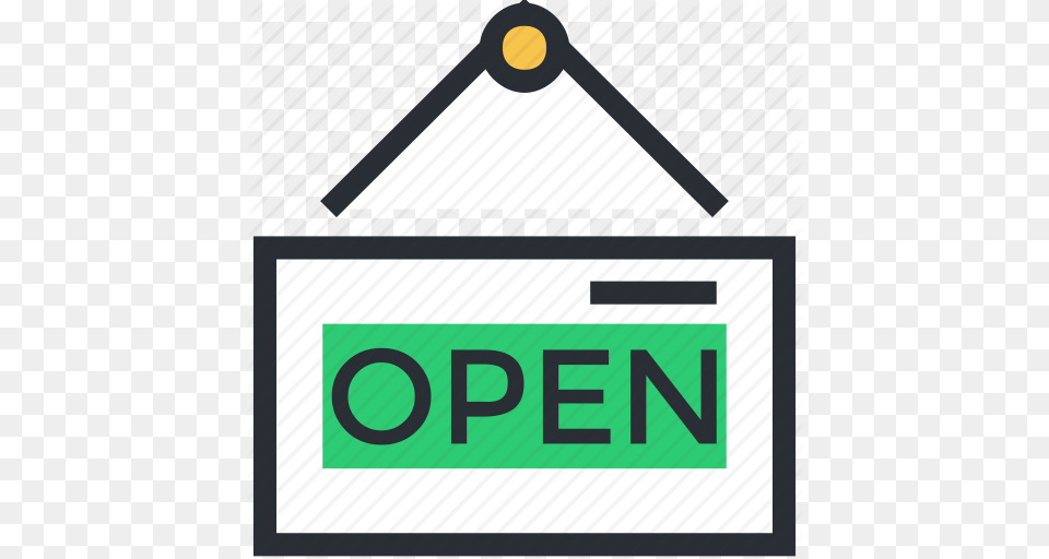 Hanging Sign Information Sign Open Shop Open Signboard Shop, Text Free Png Download