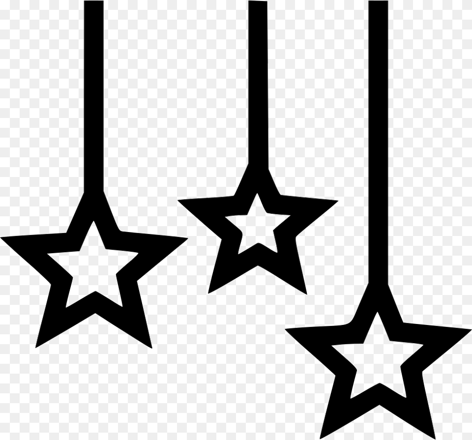 Hanging Stars Icon Download, Star Symbol, Symbol Png Image