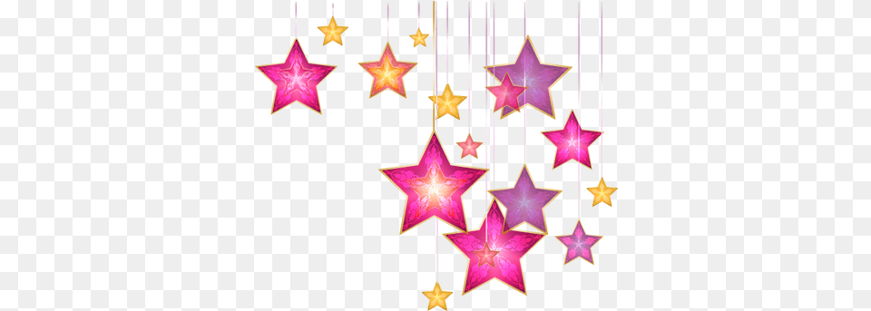 Hanging Stars Topo De Bolo Despedida, Star Symbol, Symbol Png