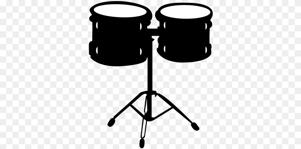 Hanging Toms Musical Instrument Silhouette Transparent Conga, Lighting, Drum, Musical Instrument, Percussion Free Png Download