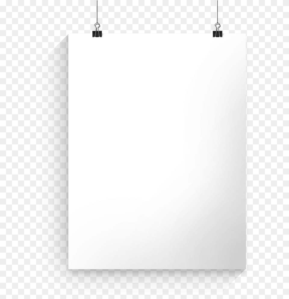 Hanging White Poster, White Board, Electronics, Screen Free Png Download