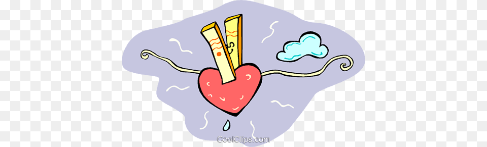 Hanging Your Heart Out To Dry Royalty Vector Clip Art Free Png