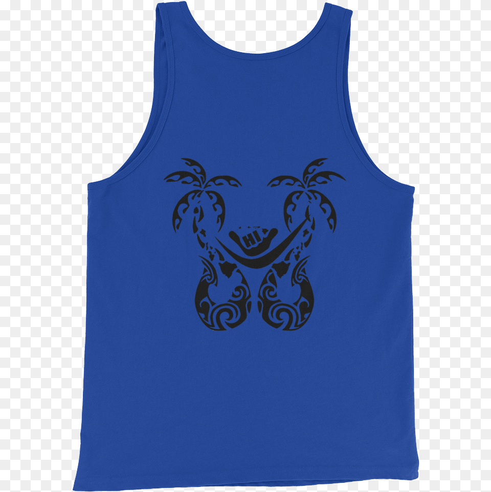 Hangloose Logo Bw Palms W, Clothing, Tank Top, Person Free Transparent Png