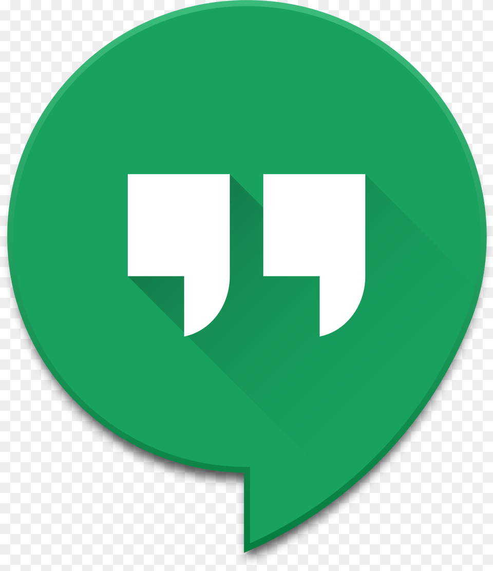 Hangouts Logo, Symbol, Green Free Png Download