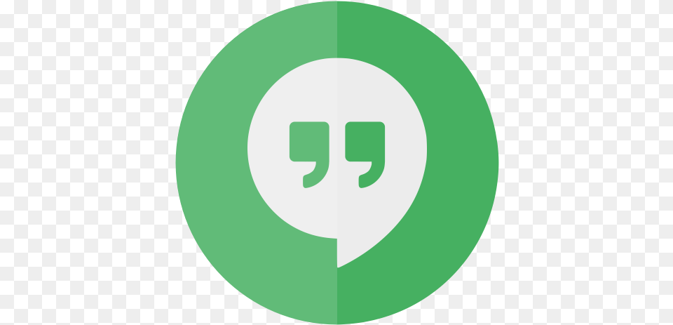 Hangouts Media Social Circle Icon Green Building Icon, Disk, Symbol, Logo Png