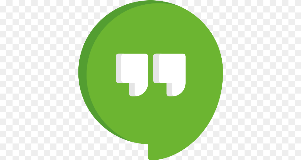 Hangouts Messenger Icon 6 Repo Icons Mobile Phone Icon Green, Disk Free Png