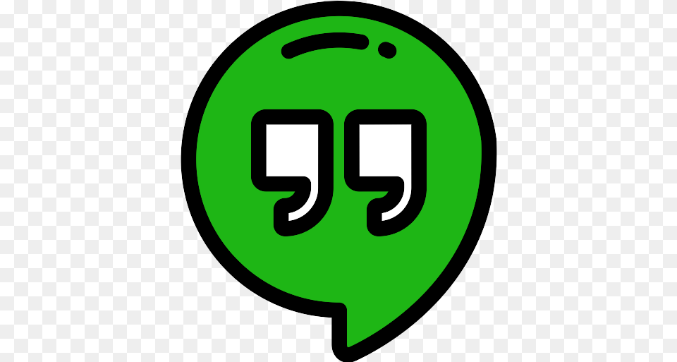 Hangouts Messenger Vector Svg Icon No Touch Icon, Green, Disk, Symbol, Logo Png Image