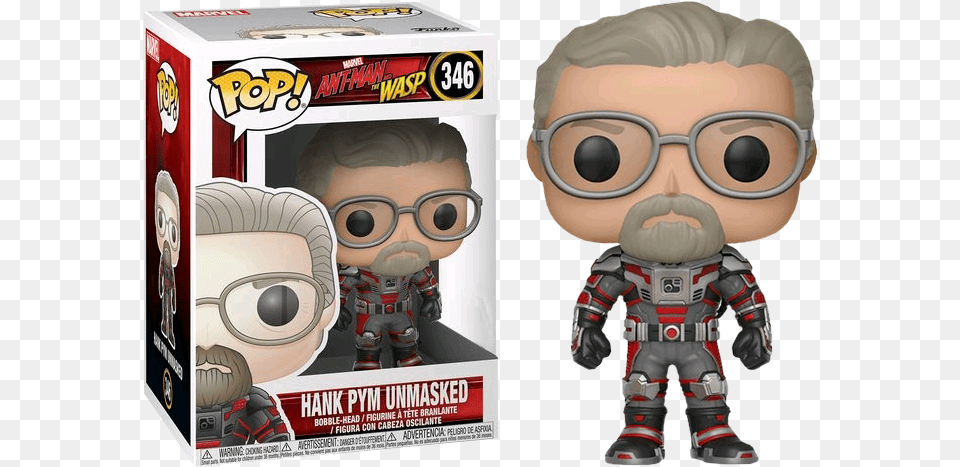Hank Pym Unmasked Funko Pop, Robot, Baby, Person, Book Free Png Download