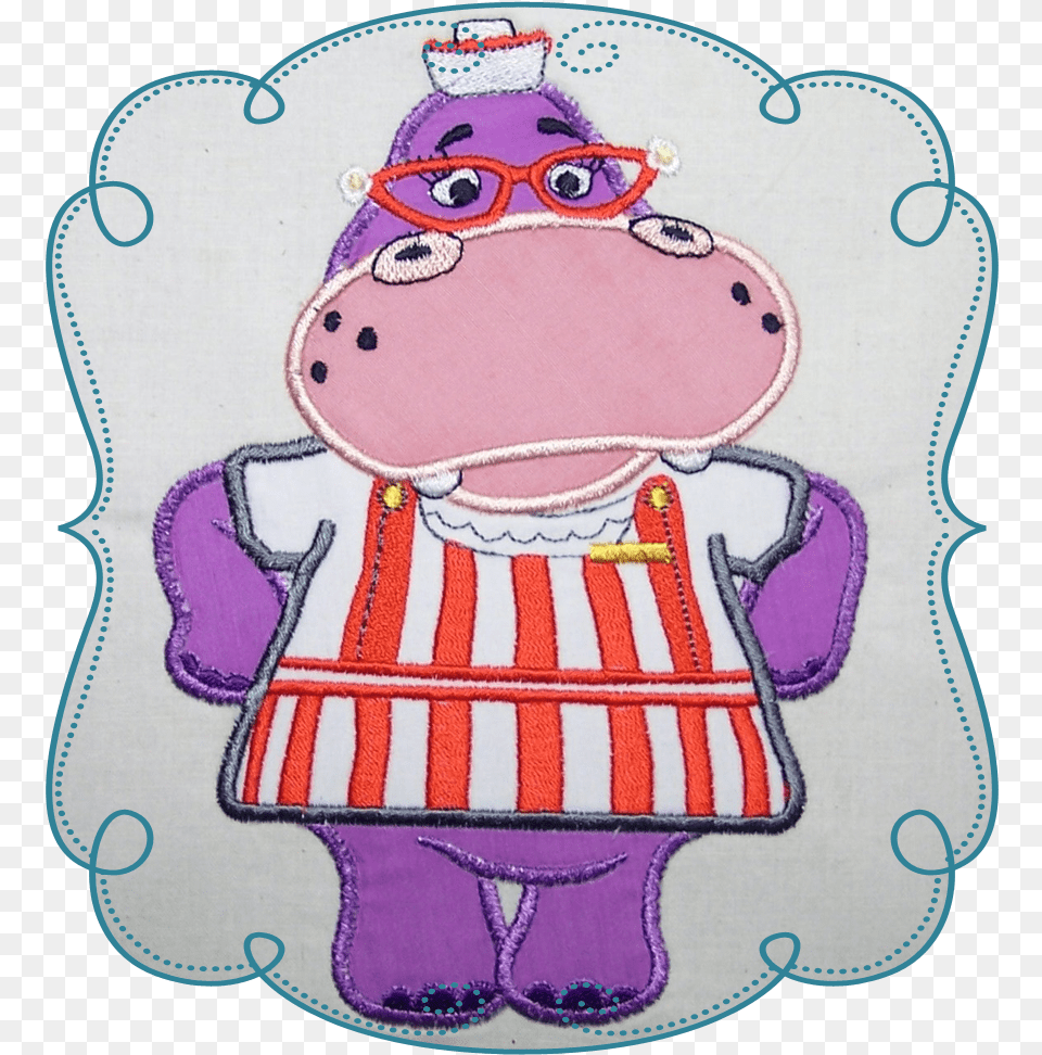 Hanna Hippo Embroidery, Applique, Pattern, Baby, Person Free Png Download