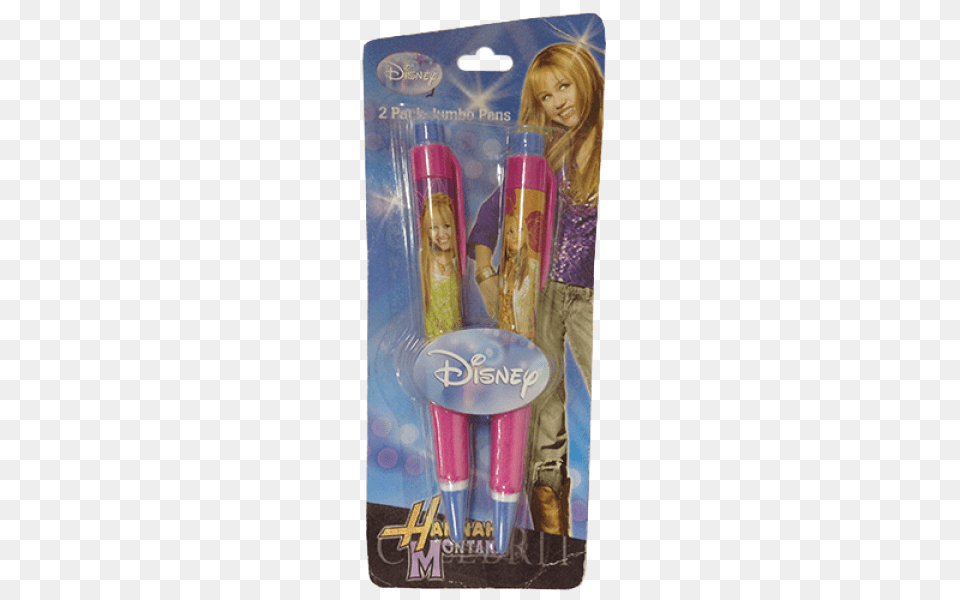 Hanna Montana 2 Pack Jumbo Pen, Person, Face, Head, Cosmetics Png