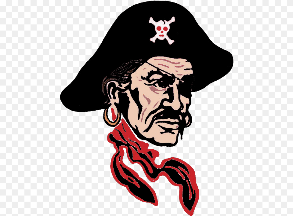 Hannibal Boys Basketball District Title Preview Hannibal High School Logo, Person, Pirate, Face, Head Free Png Download