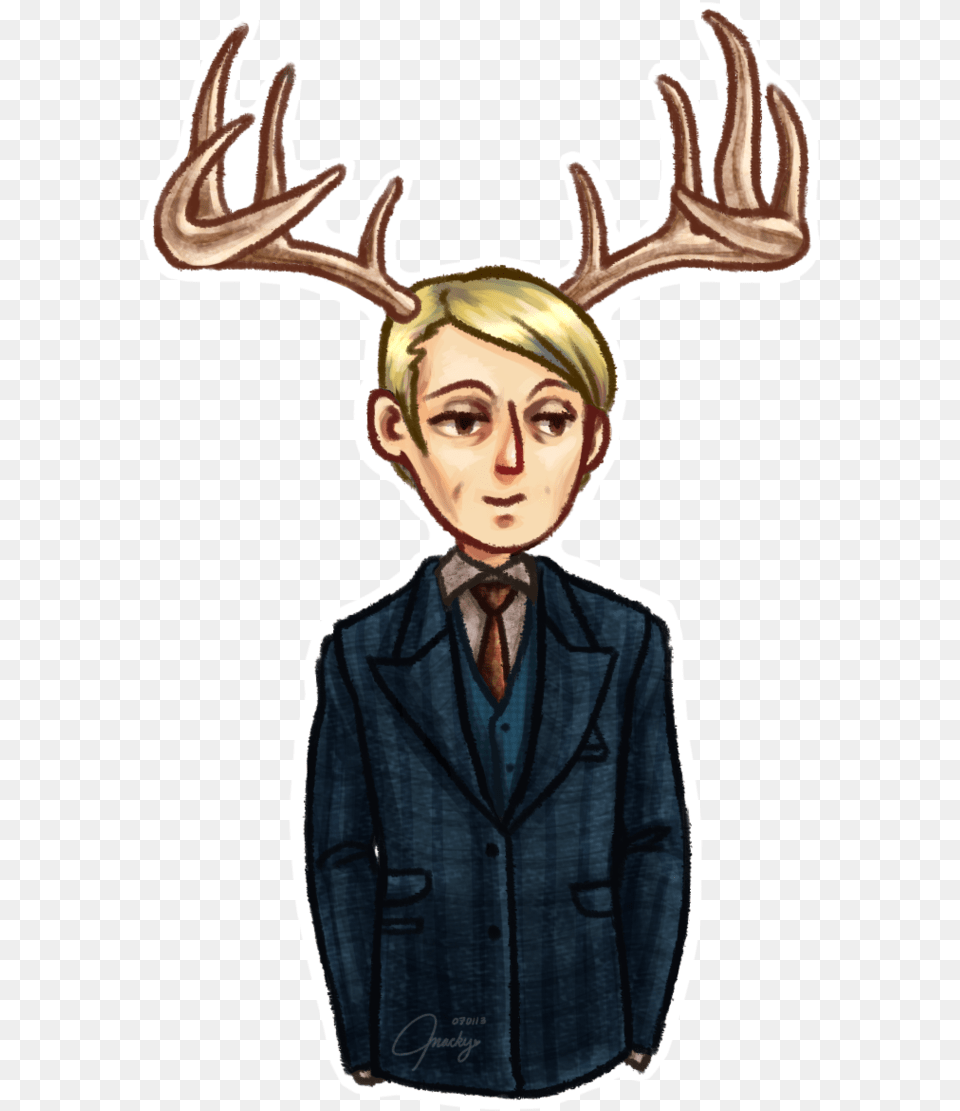 Hannibal Lecter Gif, Adult, Person, Female, Antler Png