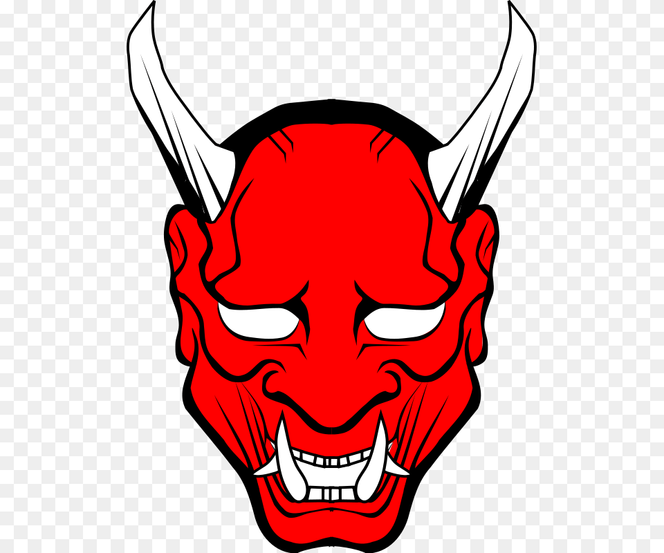 Hannya Vector Cliparts Red Oni Mask Clipart Oni Masks, Person Free Transparent Png