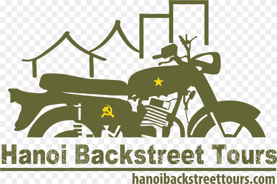 Hanoi Backstreet Tours, Motorcycle, Transportation, Vehicle, Bulldozer Png Image