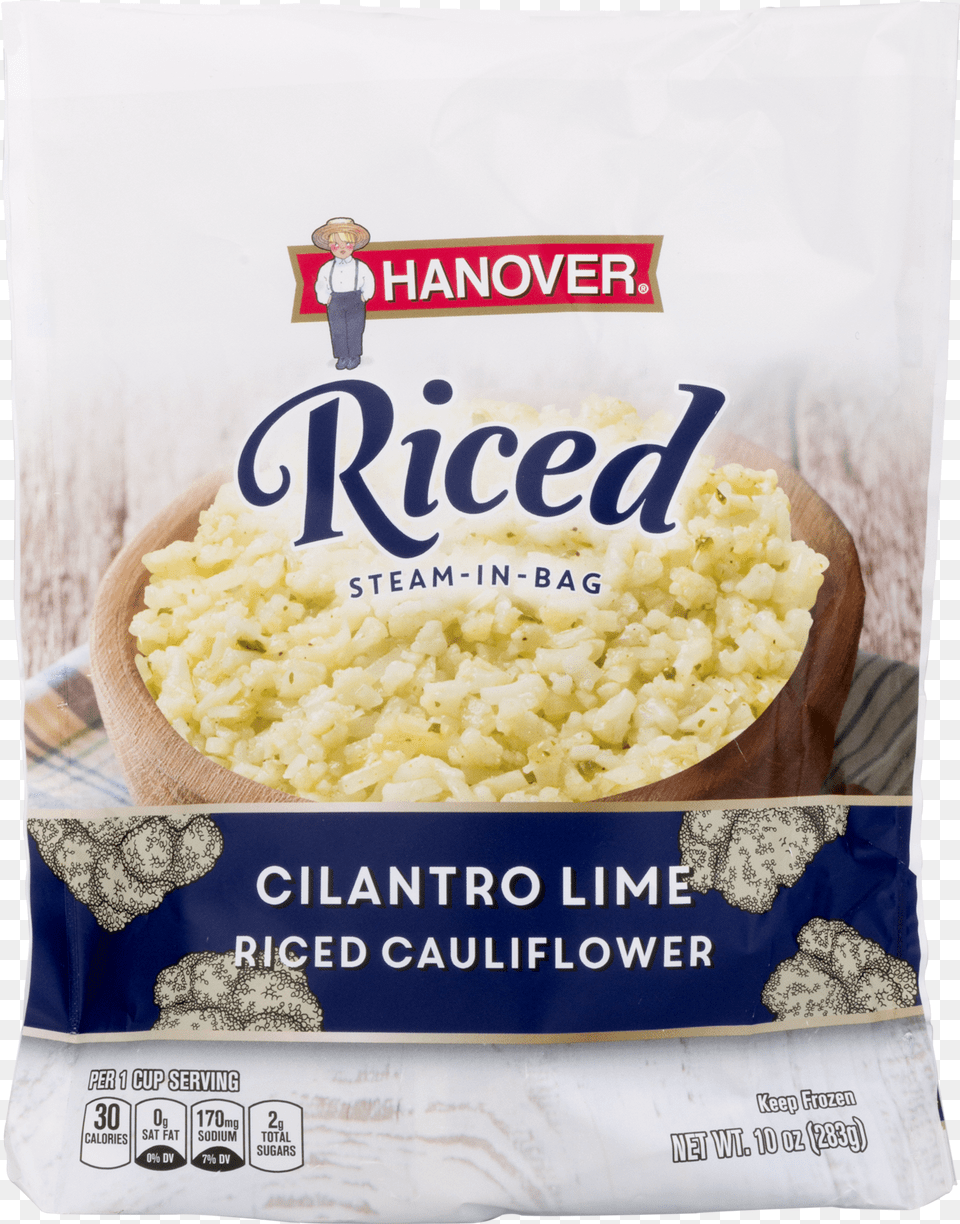 Hanover Riced Cauliflower Nutrition Facts, Person, Food Free Png