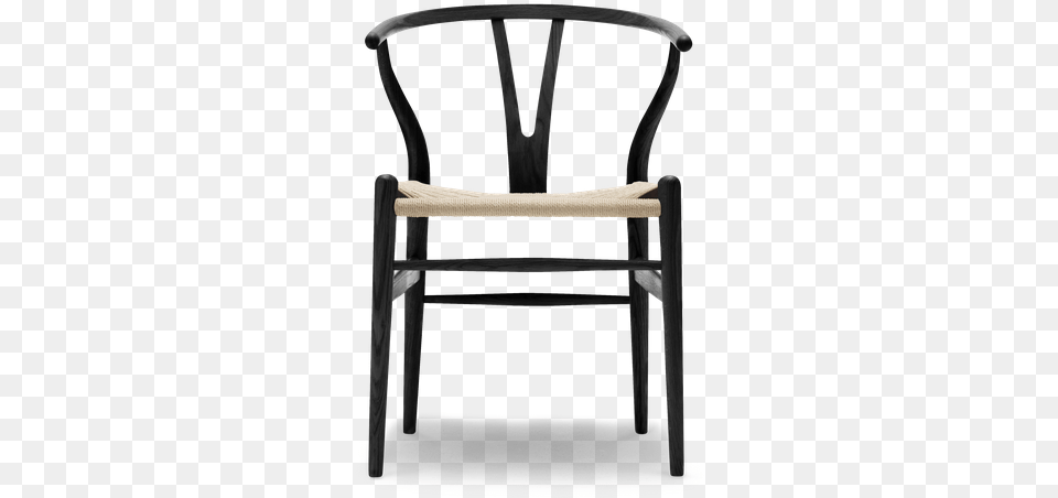 Hans Wegner Ch24 Wishbone Chair In Walnut, Furniture, Armchair Png Image