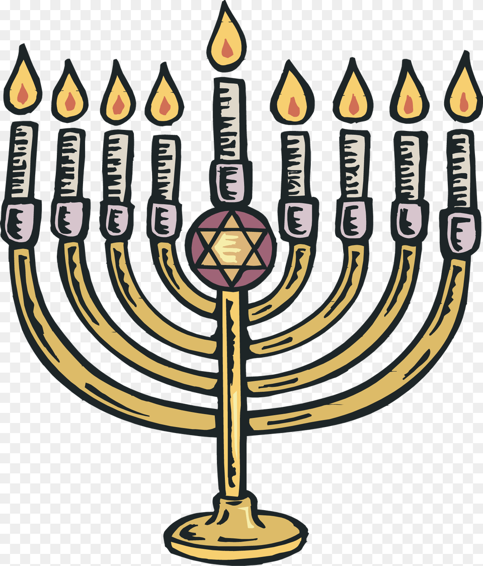 Hanukkah, Festival, Hanukkah Menorah, Candle Free Png Download