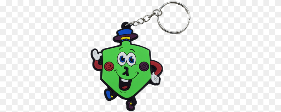 Hanukkah Dreidel Rubber Keychain Fictional Character, Robot Free Png Download