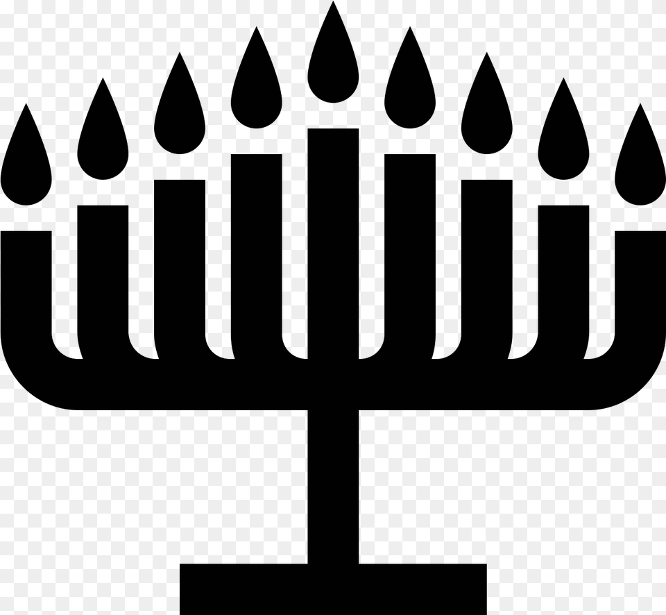 Hanukkah Icon, Gray Free Png Download