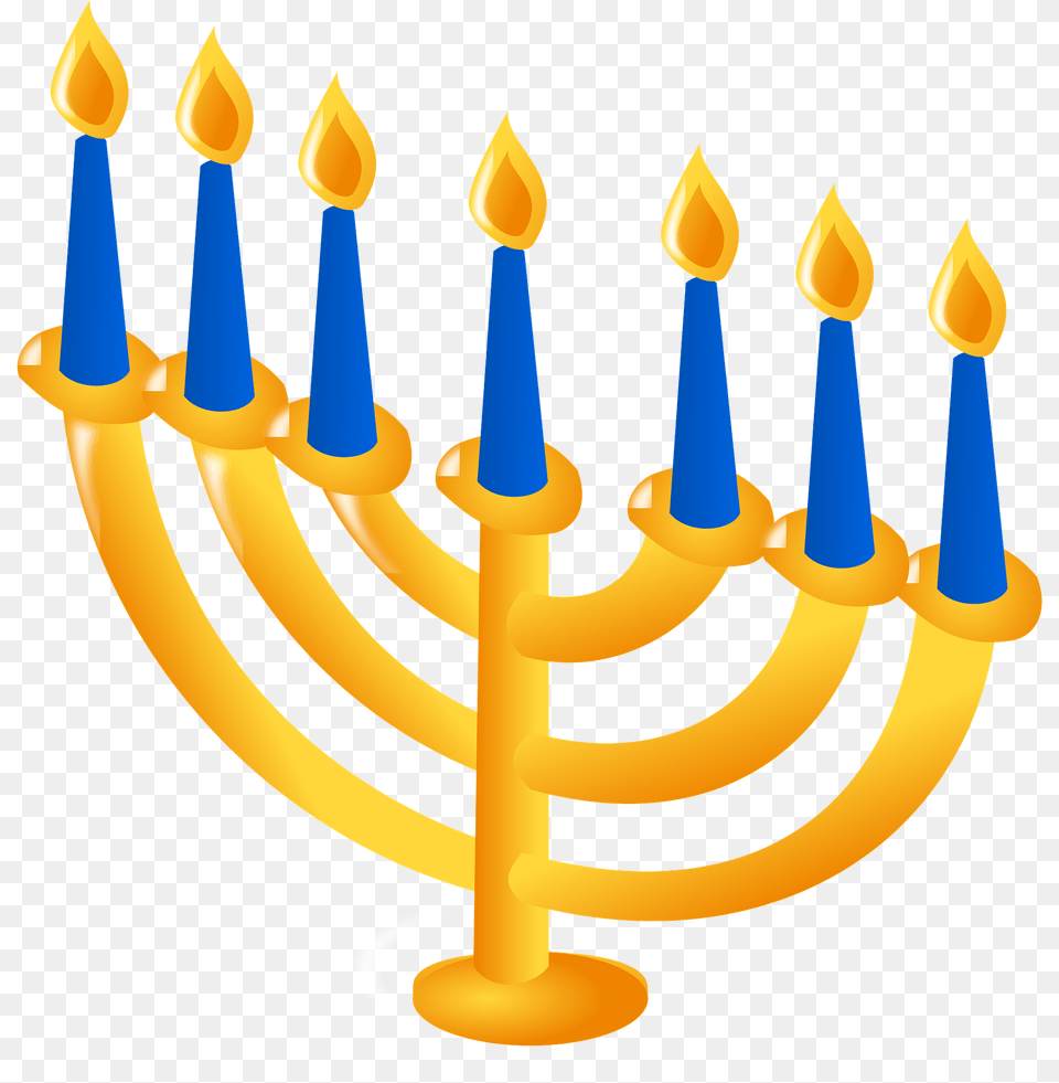 Hanukkah Menorah Clipart, Festival, Hanukkah Menorah, Candle Free Png