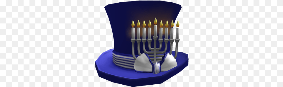 Hanukkah Top Hat Roblox, Festival, Hanukkah Menorah, Food, Birthday Cake Free Transparent Png