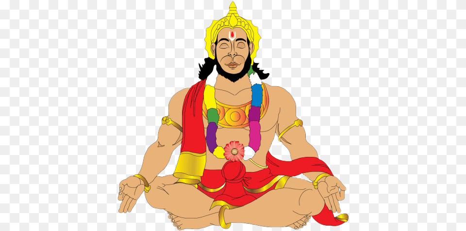 Hanuman Clipart Background Hanuman, Person, Clothing, Costume, Adult Png