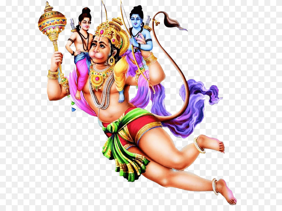 Hanuman Flying, Adult, Person, Female, Woman Free Transparent Png