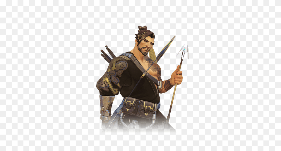 Hanzo, Weapon, Sword, Arrow, Person Png Image