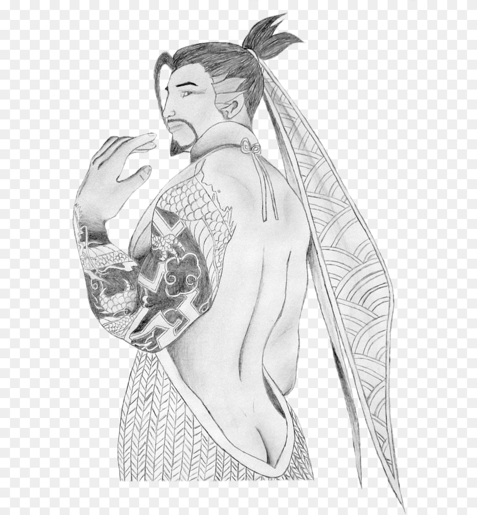 Hanzo Hanzo Shimada Sexy, Tattoo, Skin, Person, Adult Free Png