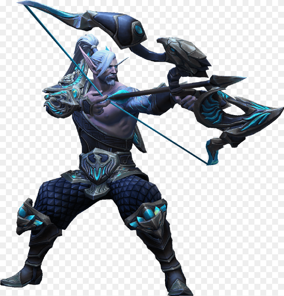 Hanzo Icebound Farstrider Skin Action Figure, Archer, Archery, Bow, Person Free Transparent Png