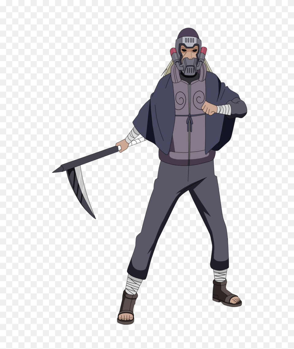 Hanzo Of The Salamander From Naruto Shippuden, Adult, Male, Man, Person Free Png Download